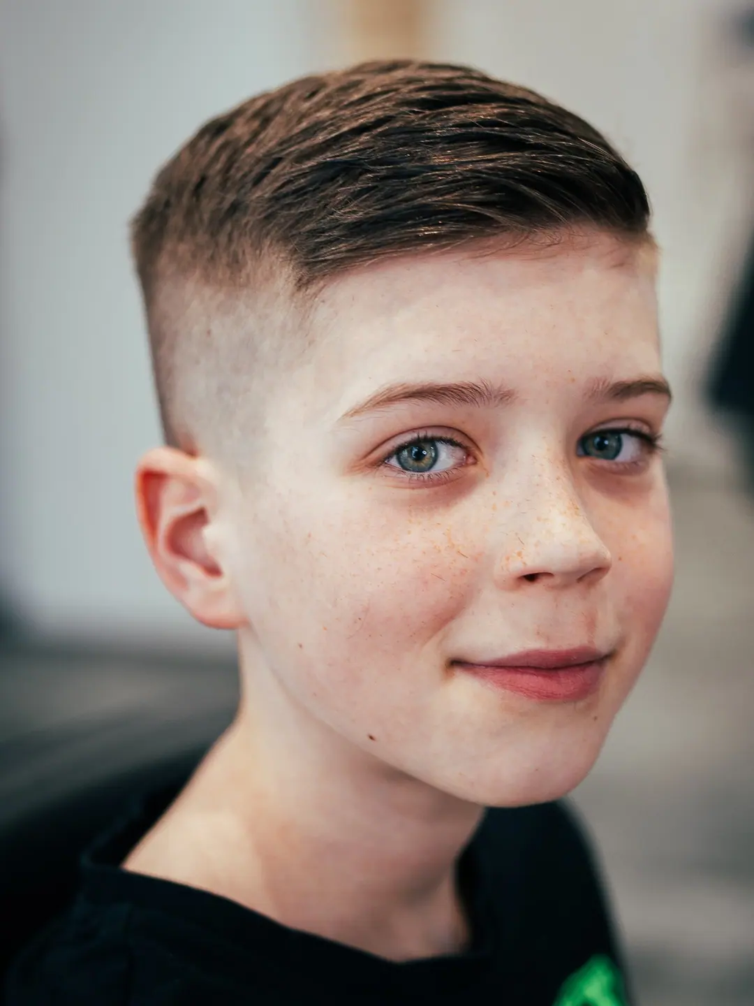 Chlapčenský strih s prechodom